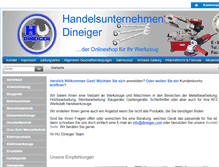 Tablet Screenshot of dineiger.com